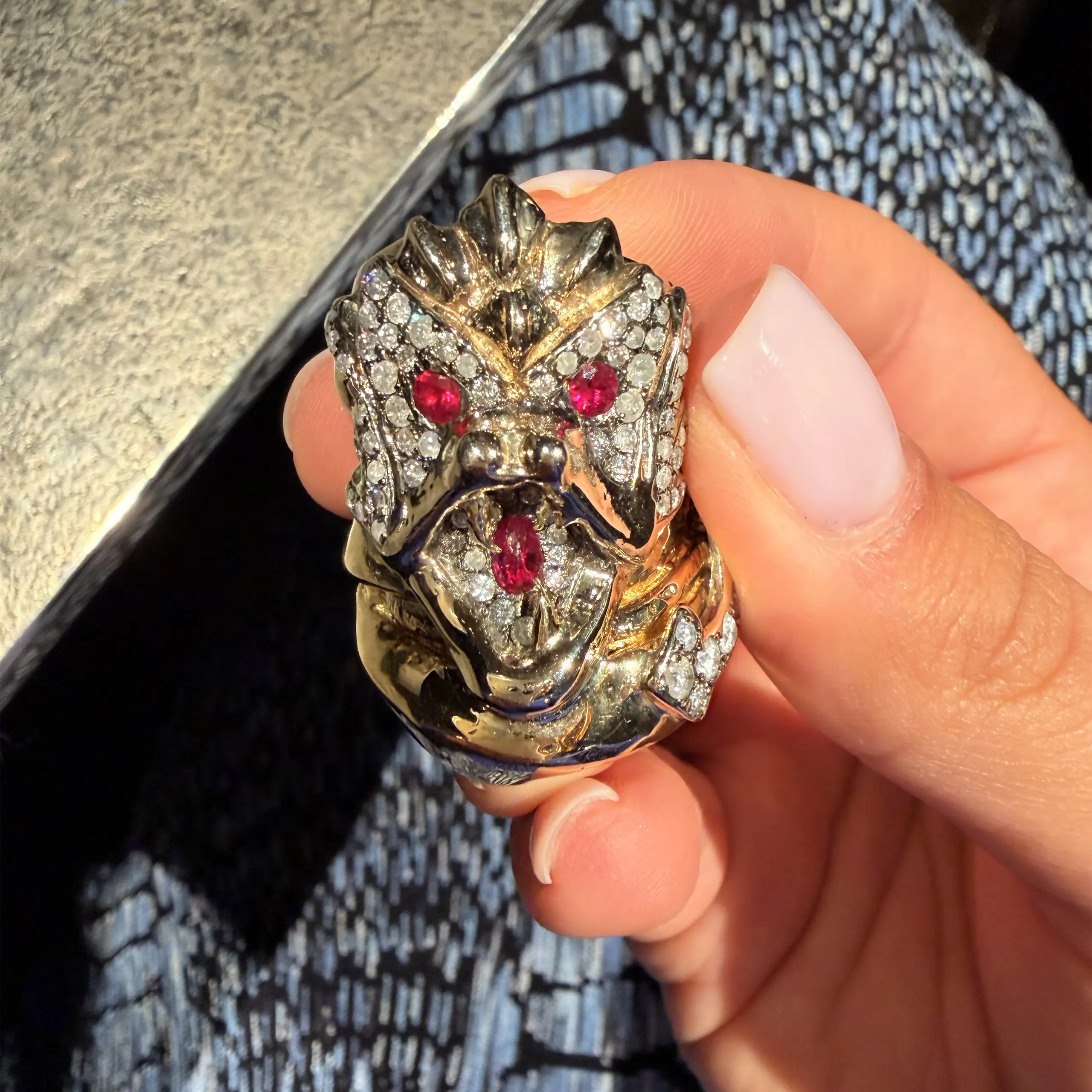 The HunRod Gold Dragon Ring, created by Michèle Lamy and Loree Rodkin