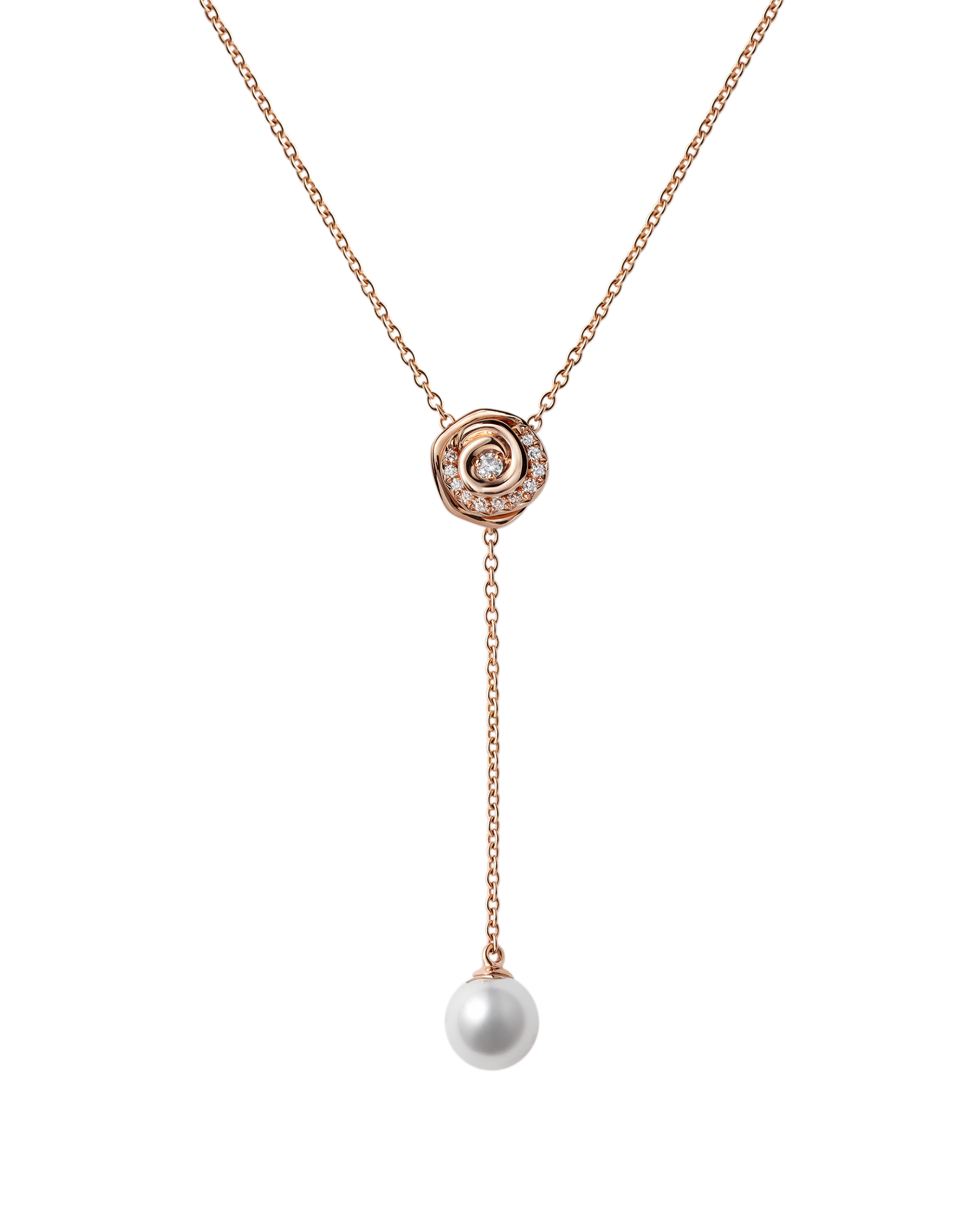 Rose Dior Couture introduces Akoya pearls to the collection for the first time, paired with rose gold in delicate rosebud forms