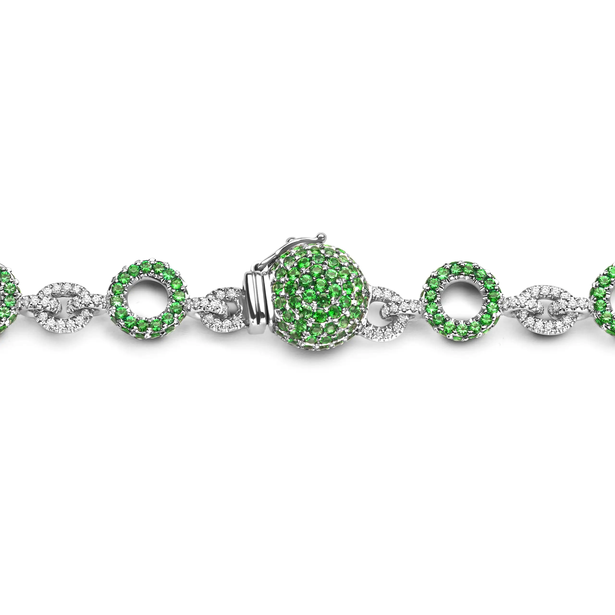 Set with 1,443 gemstones in total, Orbita marks Natasha d’Arenberg’s first High Jewellery necklace